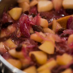 Red onion and apple compote